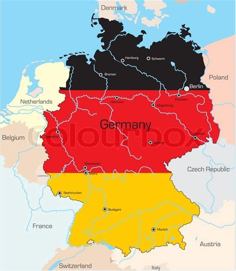Kort Over Tyskland Kort
