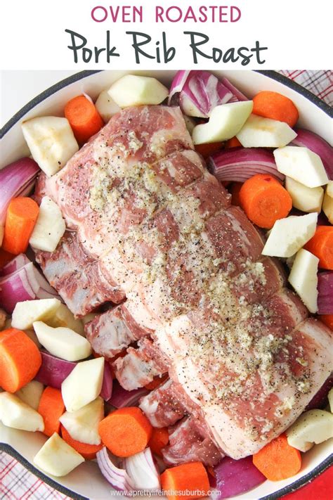 Top with pork chops and roasted squash mixture; This One Pot Oven Roasted Bone In Pork Rib Roast with Vegetables is a delicious and healthy meal ...