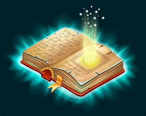 Libro De Hechizos Mágicos Y Brujería Vector Gratis