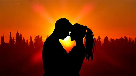 Sunset Couple Love Silhouette 5k Hd Love 4k Wallpapers Full Hd