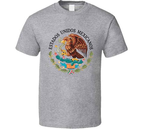 National Mexican Emblem Escudos Nacional Mexicano Estados Unidos Mexicanos T Shirt