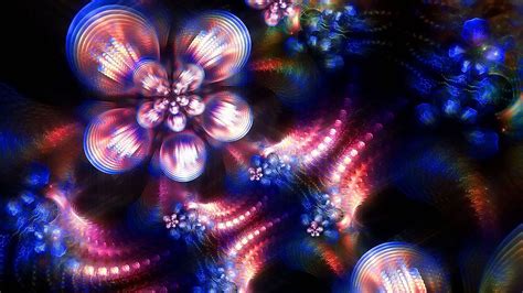 Kaleidoscope Fractal Highlights Colors Patterns Hd Abstract Wallpapers
