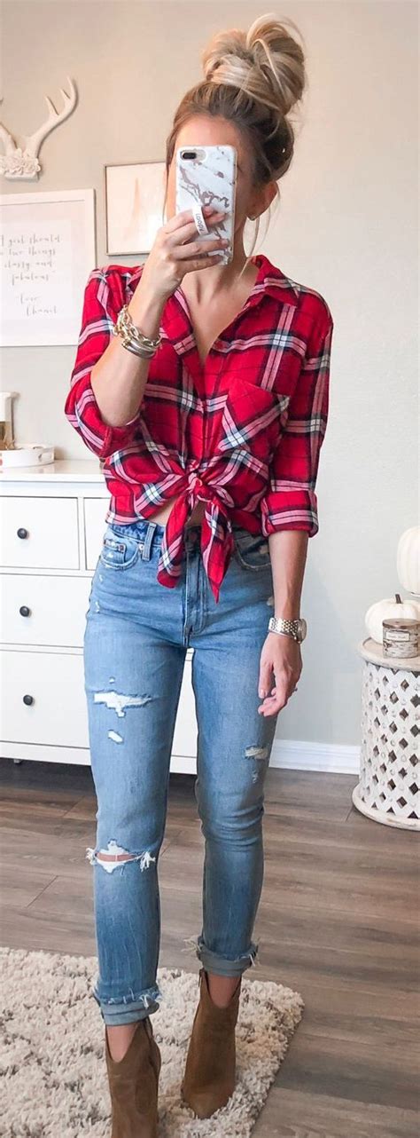 How To Wear Plaid Shirts For Women Best Outfit Inspiration 2021