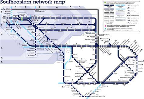 Southeastern Rail Network Map