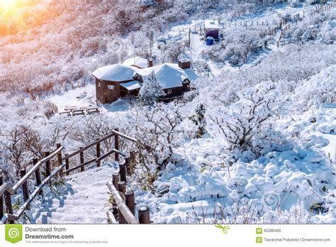 Deogyusan Mountains Is Covered By Snow In Winter Korea Stock Photo