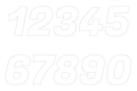 5 Best Images Of Large Printable Cut Out Numbers Free Printable