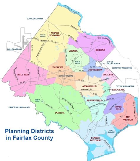 Fairfax County School District Map Map Of West