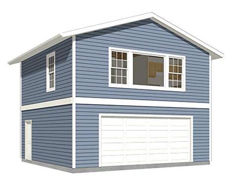 Garage Plans Two Car Two Story Garage With Apartment Plan 1107 1apt