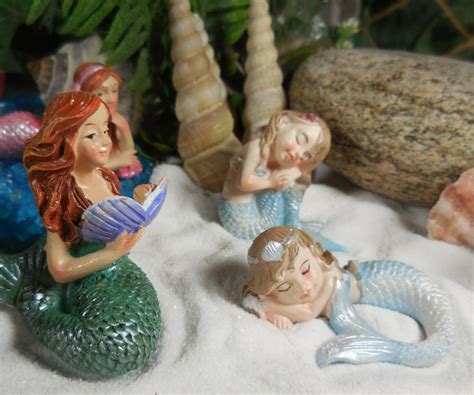 Miniature Deep Sea Mermaid Teacher Ariel Fairy Garden Figurines