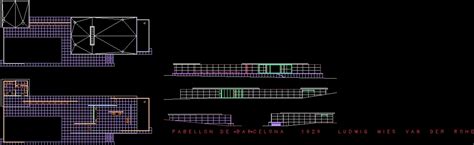 The building itself was the object on view and the first step of understanding the pavilion was to draft its floorplan and section. Barcelona Pavilion DWG Block for AutoCAD • Designs CAD