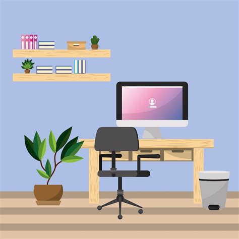 Premium Vector Workplace And Office