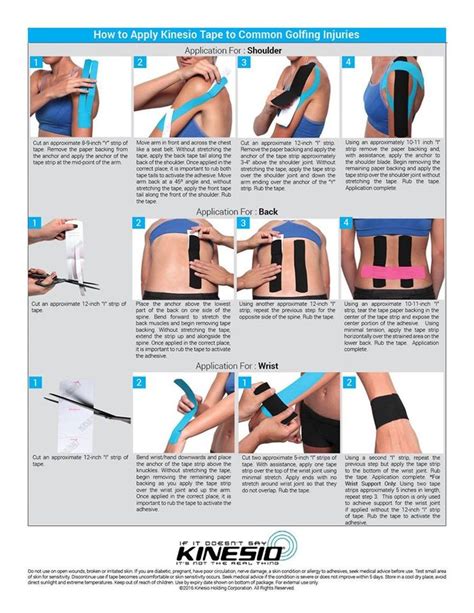 How To Apply Kinesio Tape To Common Golfing Injuries Kinesiotape