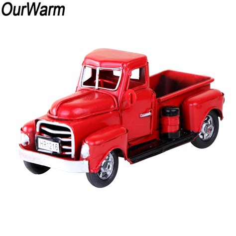 If you want that adorable little truck too, i've got you covered! Vintage Red Metal Truck with Movable Wheels Kids Holiday ...