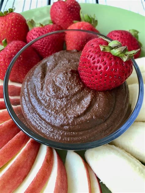 Healthy Chocolate Fruit Dip Brees Vegan Life