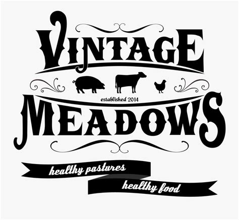 Vintage Meadows Farm Free Vintage Fonts Farming Free Transparent