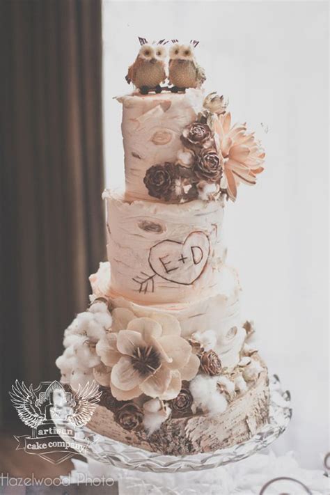 Totally Rustic Wedding Cakes Which Present A Variety Of