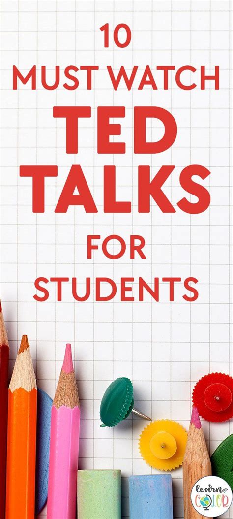 The Best Ted Talks For Students In Middle School And High School Ted