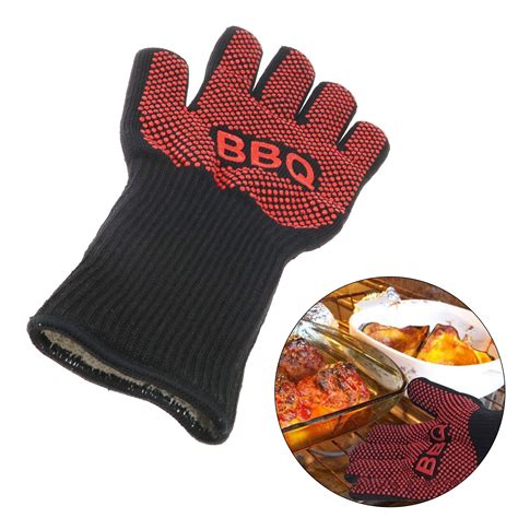 gloves heat resistant silicone gloves kitchen bbq oven cooking mitts silicone ebay