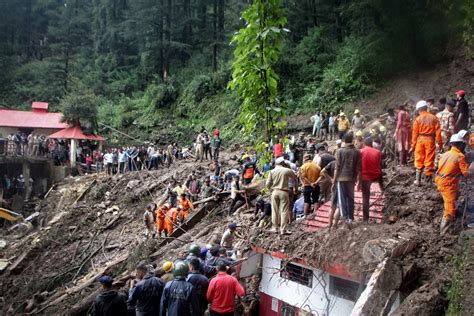 Search For Survivors After Indian Floods Landslides Kill 65