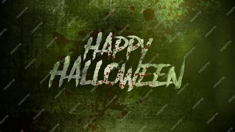 Premium Photo Text Happy Halloween On Mystical On Mystical Horror