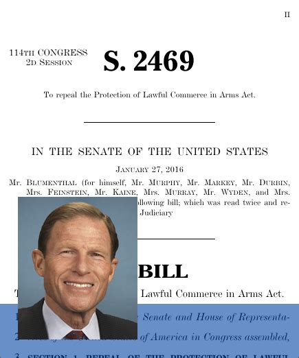 A Bill To Repeal The Protection Of Lawful Commerce In Arms Act 2016