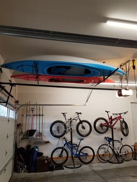 Hi Port 2 Adjustable 2 Kayak Ceiling Storage Kayak Storage Garage