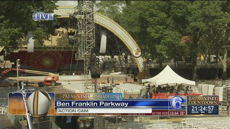 Final Preparations Underway On Eakins Oval For Papal Visit Wmof Events