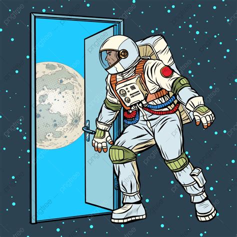 Astronaut Moon Vector Hd Png Images Astronaut Step On The Moon