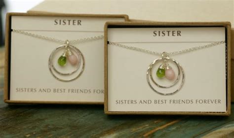 Find some of the best birthday gift ideas for sister. Sister Jewelry Birthstone Necklace For Sister Wedding Gift ...