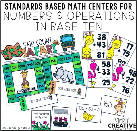 2nd Grade Math Centers For Common Core Simply Creative Teaching