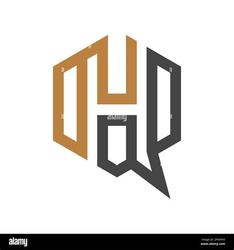 Qh Hq Q And H Abstract Initial Monogram Letter Alphabet Logo Design