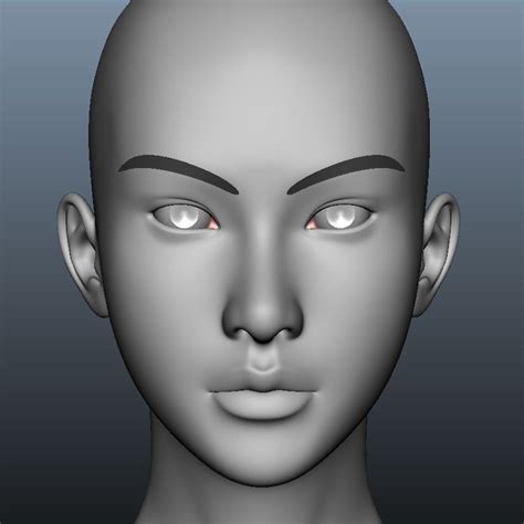 girl head 3d model 10 fbx ma obj free3d
