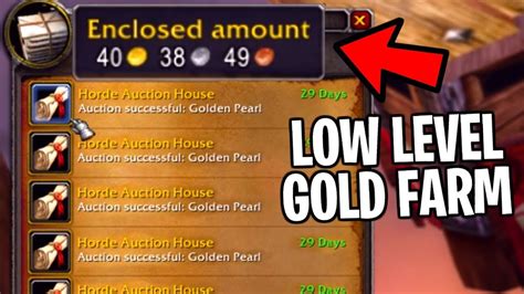 5 Low Level Gold Farms In Classic Wow Youtube