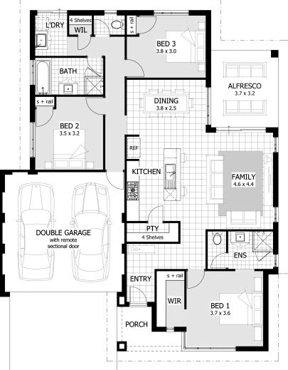 Outstanding Floor Plan For A Small House 1150 Sf With 3 Bedrooms And 2