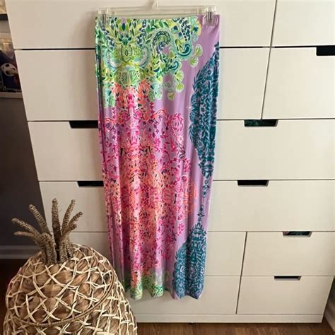 Lilly Pulitzer Skirts Lilly Pulitzer Inez Maxi Skirt Poshmark