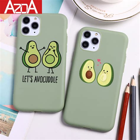 Avocado Cartoon Cute Soft Tpu Coque Phone Cases For Iphone