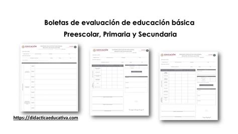 Boletas De Evaluación De Educación Básica Del Ciclo Escolar 2019 2020