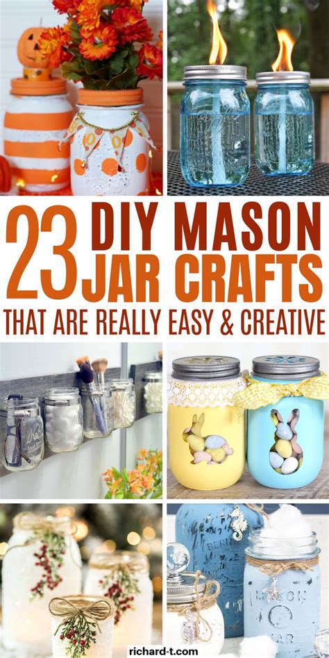 23 Easy Diy Mason Jar Crafts That Look Spectacular Easy Mason Jar Crafts Mason Jar Crafts Diy