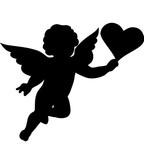 Cherub Cupid Silhouette Clip Art Angel Baby Png Download 10501200