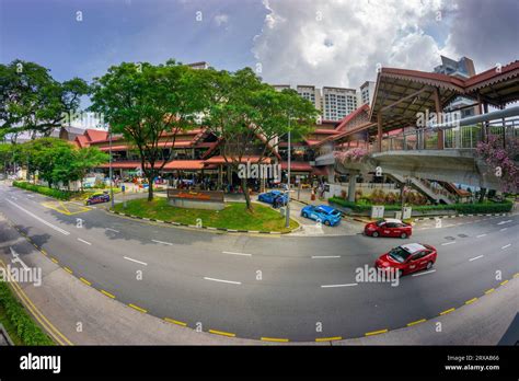 View Of The Exterior Of Geylang Serai Markets Singapore Stock Photo Alamy