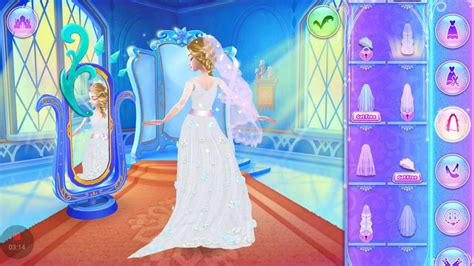 Ice Princess Wedding Dress Up Game Youtube