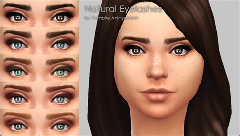 Natural Eyelashes 5 Colors By Vampire Aninyosaloh At Mod
