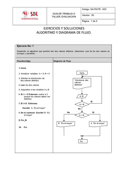 View Ejercicios De Diagrama De Flujo Y Pseudocodigo Midjenum