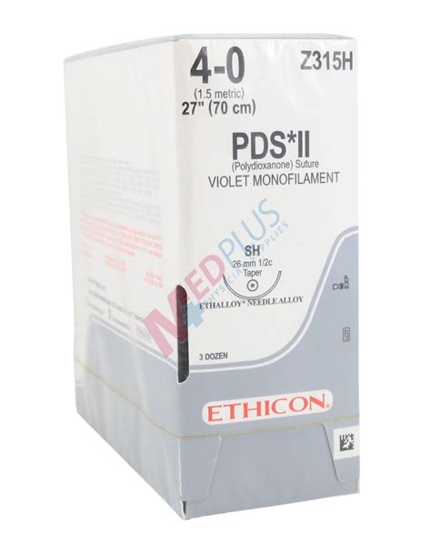 Ethicon Pds Ii Polydioxanone Suture Taper Point Med Plus Physician