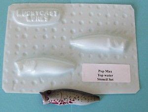 Create your own lure patterns with these custom formed lure stencils