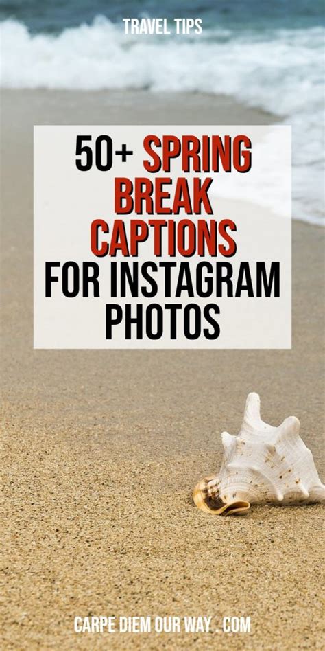 50 Spring Break Instagram Captions Carpe Diem Our Way Travel