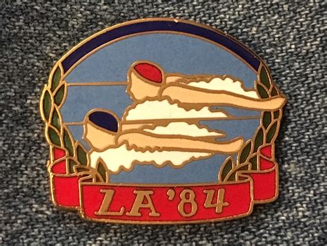 Synchronized Swimming Olympic Pin 1984 Los Angeles Summer Etsy
