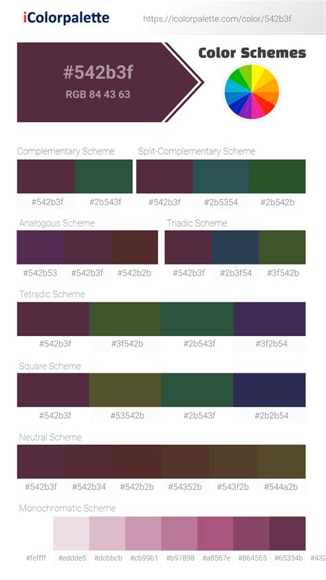 Pantone 7645 Cp Color Hex Color Code 542b3f Information Hsl Rgb