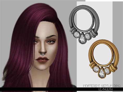Sims 4 Ccs The Best Septum Ring By Leah Lillith