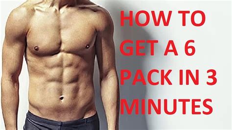 How To Get A Six Pack In 3 Minutes Best Exercise To Get A Six Pack Fast Youtube